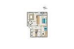 Etagenwohnung Herten - 3.5 Zimmer, 64 m&sup2;, 500&euro; | Angebot:26630932