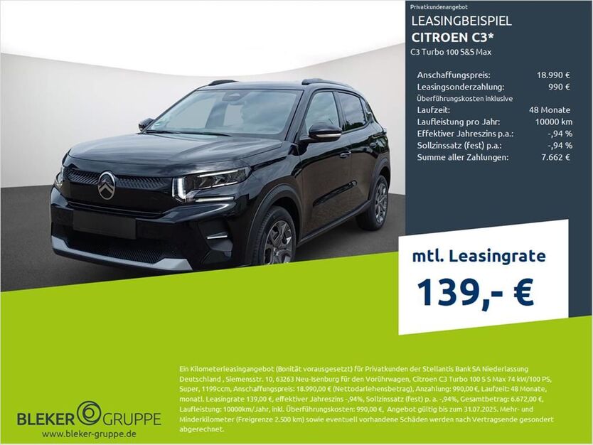 Citroen C3 2.446 km 18.990 € Dortmund 44263