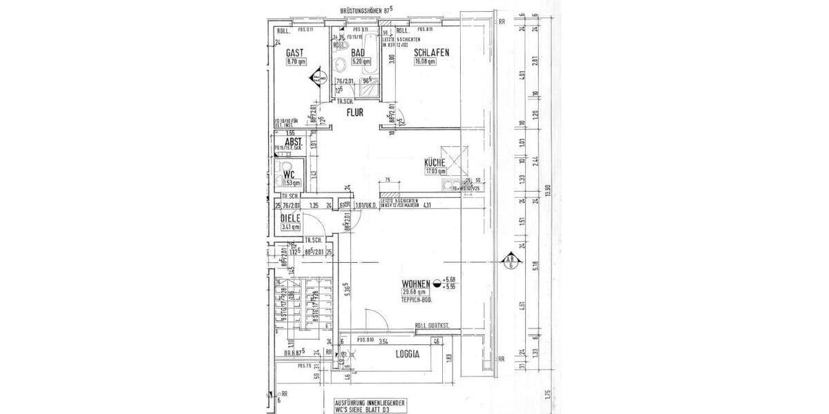 Dachgeschoßwohnung Dortmund Brackel - 3 Zimmer, 73 m&sup2;, 175.000&euro; | Angebot:27489520