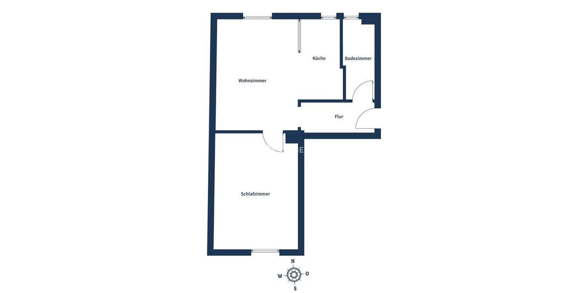 Etagenwohnung Oberhausen Schlad - 2 Zimmer, 36 m&sup2;, 70.000&euro; | Angebot:24544912