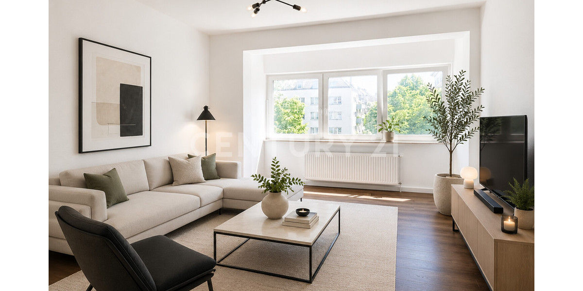 Frisch sanierte 4-Zimmer-Wohnung mit Balkon im beliebten Dortmunder Kaiserviertel - Etagenwohnung Dortmund Innenstadt Ost | Angebot:26738720