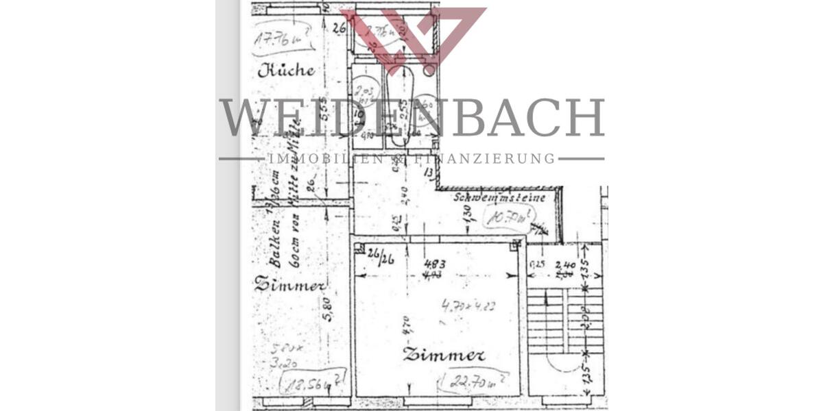 Etagenwohnung Herne Altenhöfen - 2 Zimmer, 74 m&sup2;, 750&euro; | Angebot:26420216
