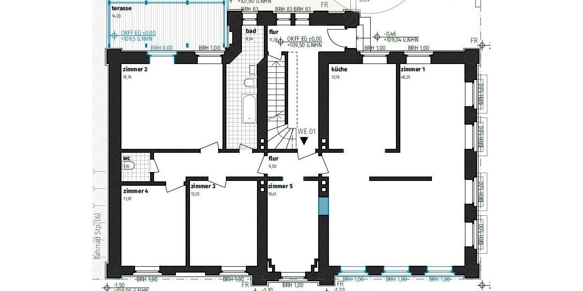 Hochparterre Dortmund Hombruch - 5.5 Zimmer, 140 m&sup2;, 450.000&euro; | Angebot:27514274