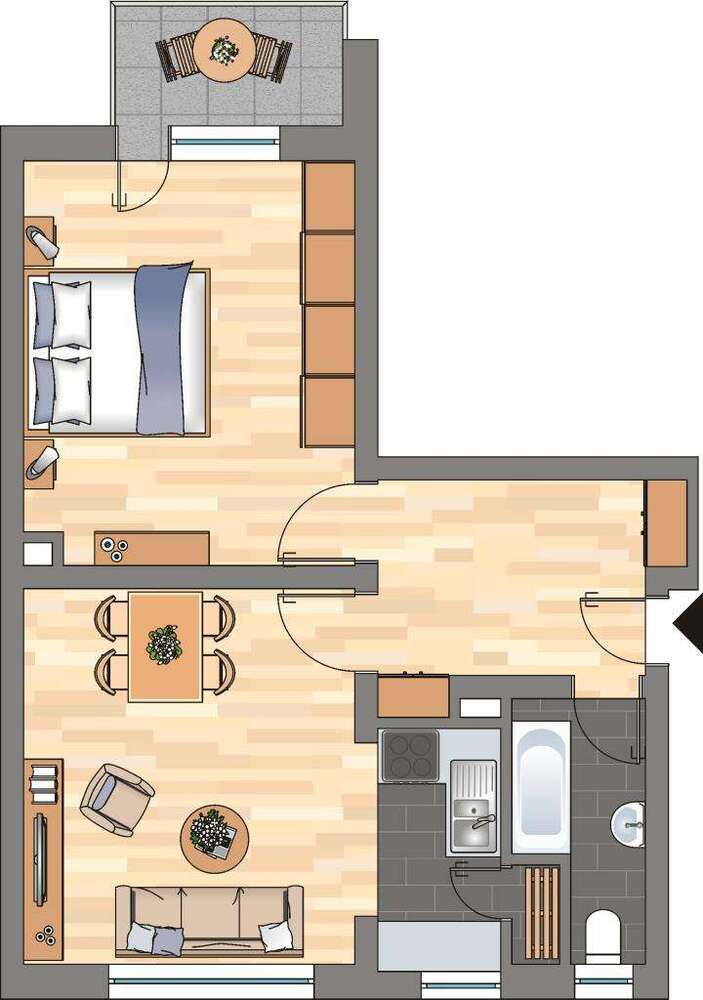 Wohnung zum Mieten in Essen 419 € 46.28 m²