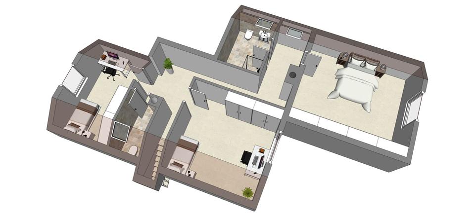 Einfamilienhaus mit 6 Zimmern, Kamin, Einbauküche, Sauna & Garage 6 zimmer