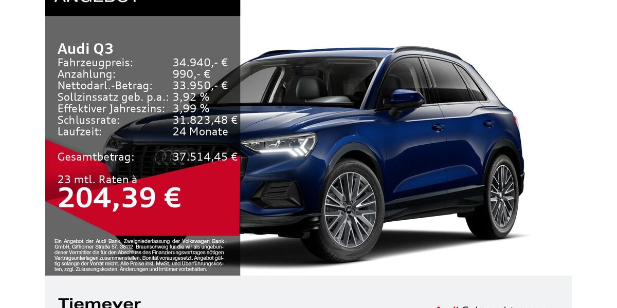 Audi Q3 8.002 km 34.940 &euro; Bochum 44809