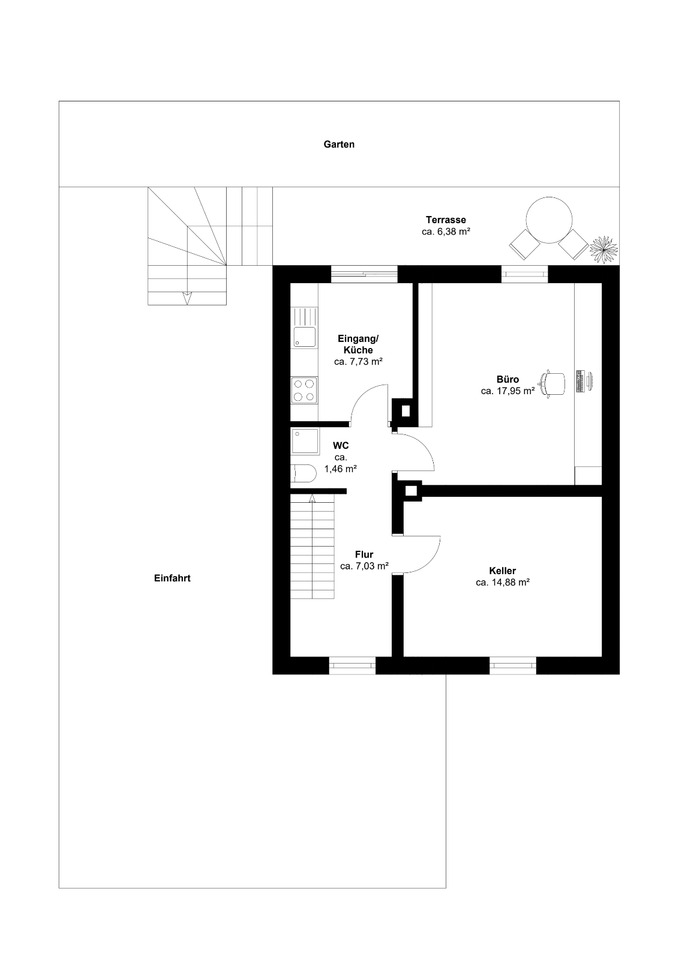 Von Privat - Sanierte Doppelhaushälfte Hagen-Hestert
