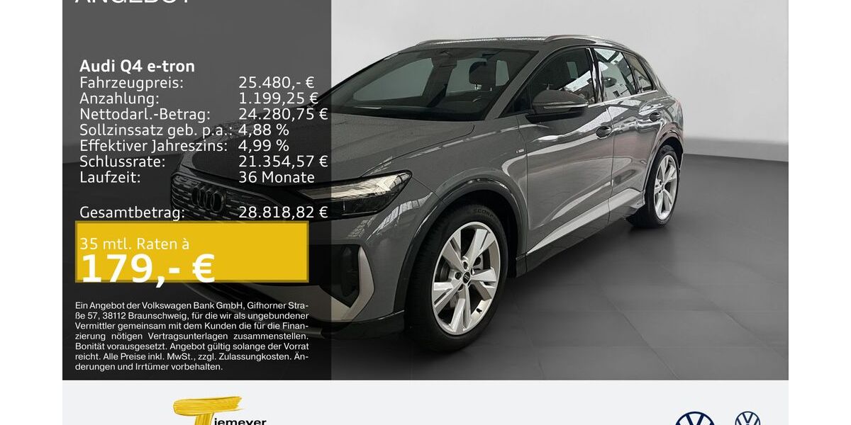 Audi Q4 e-tron 108.942 km 25.480 &euro; Gelsenkirchen 45888