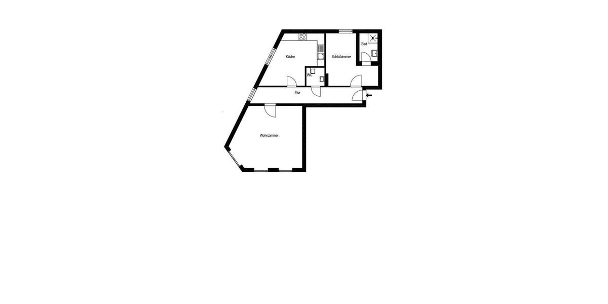 Etagenwohnung Recklinghausen Röllinghausen - 2 Zimmer, 71 m&sup2;, 119.000&euro; | Angebot:25854018