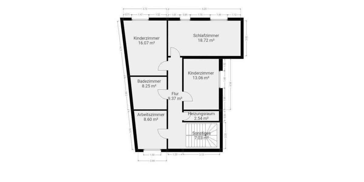 Etagenwohnung Bochum Gerthe - 7 Zimmer, 172 m&sup2;, 400.000&euro; | Angebot:24820654