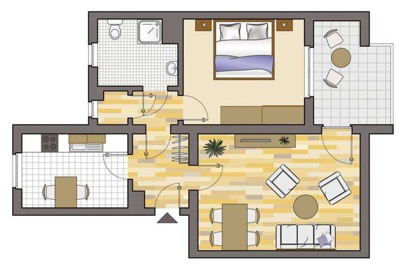 Wohnung zum Mieten in Marl 302,47 € 59.6 m²