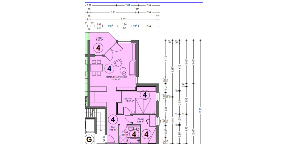 Moderne 2,5-Zimmer Wohnung mit Balkon ins Grüne, Baujahr 2021! 2.5 zimmer