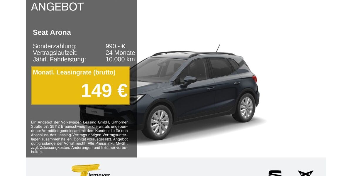 Seat Arona 18.628 km 22.280 &euro; Recklinghausen 45663
