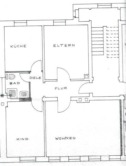Etagenwohnung Gladbeck Brauck - 3 Zimmer, 73 m&sup2;, 530&euro; | Angebot:23721656