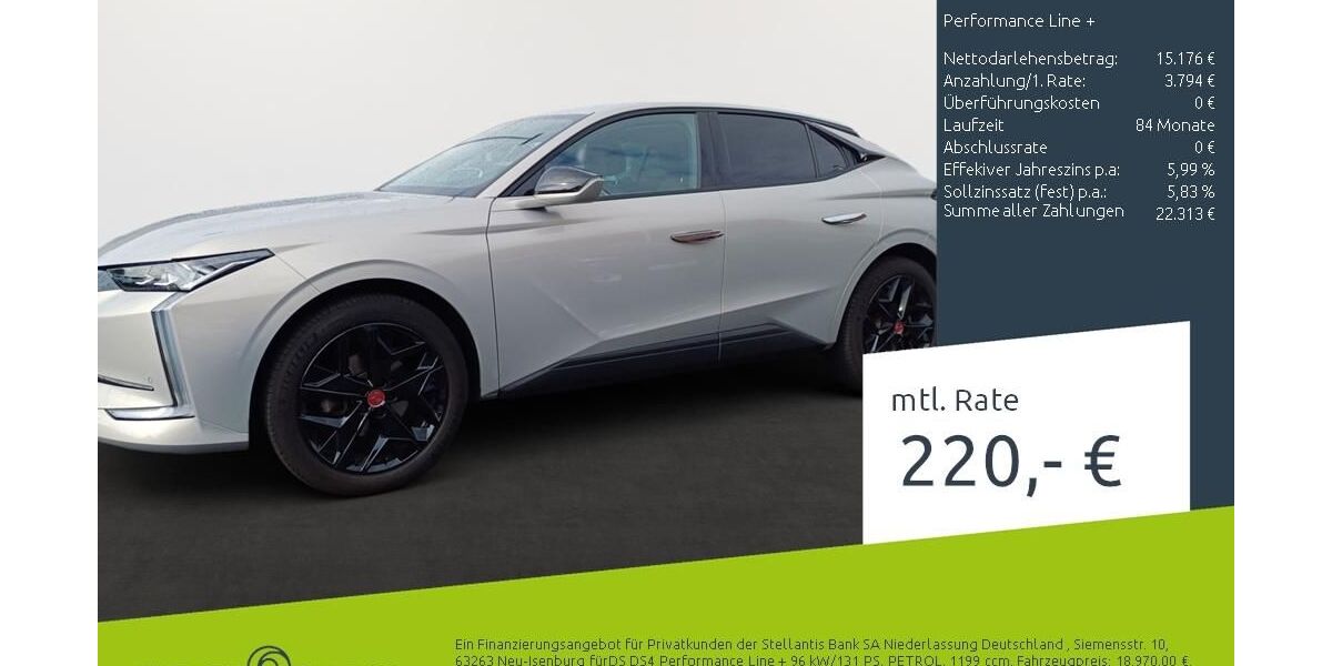 DS Automobiles DS4 26.581 km 18.970 &euro; Dortmund 44263