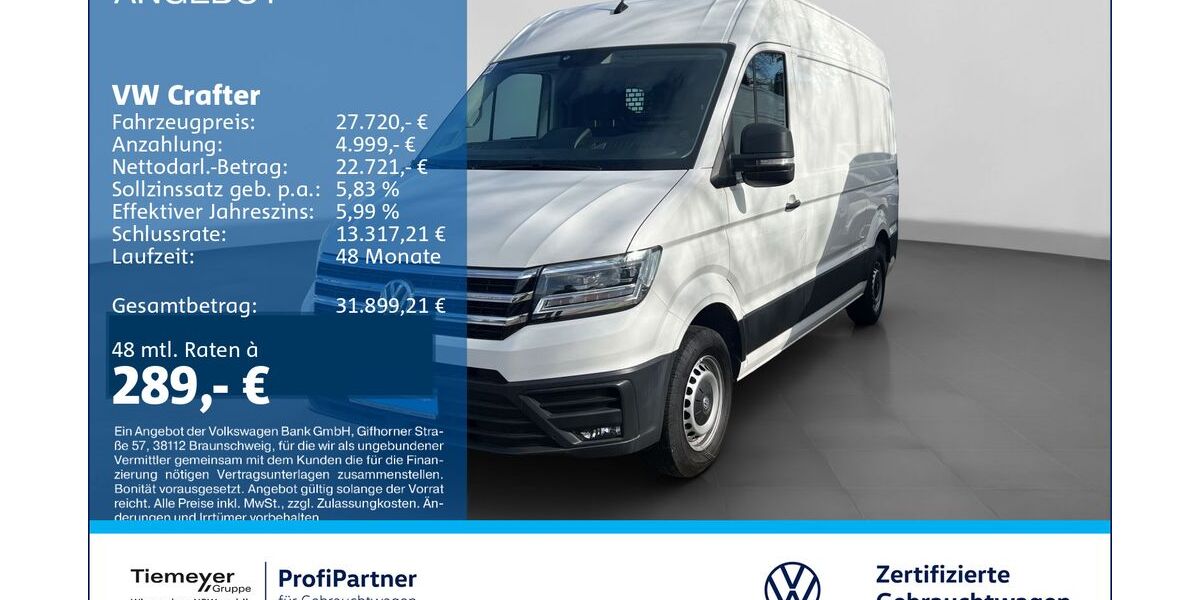 VW Crafter 80.422 km 27.720 &euro; Recklinghausen 45663
