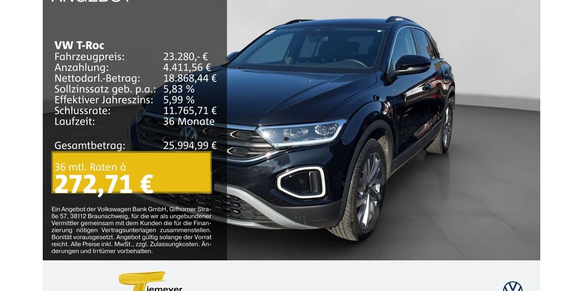 VW T-Roc 43.643 km 23.240 &euro; Recklinghausen 45663