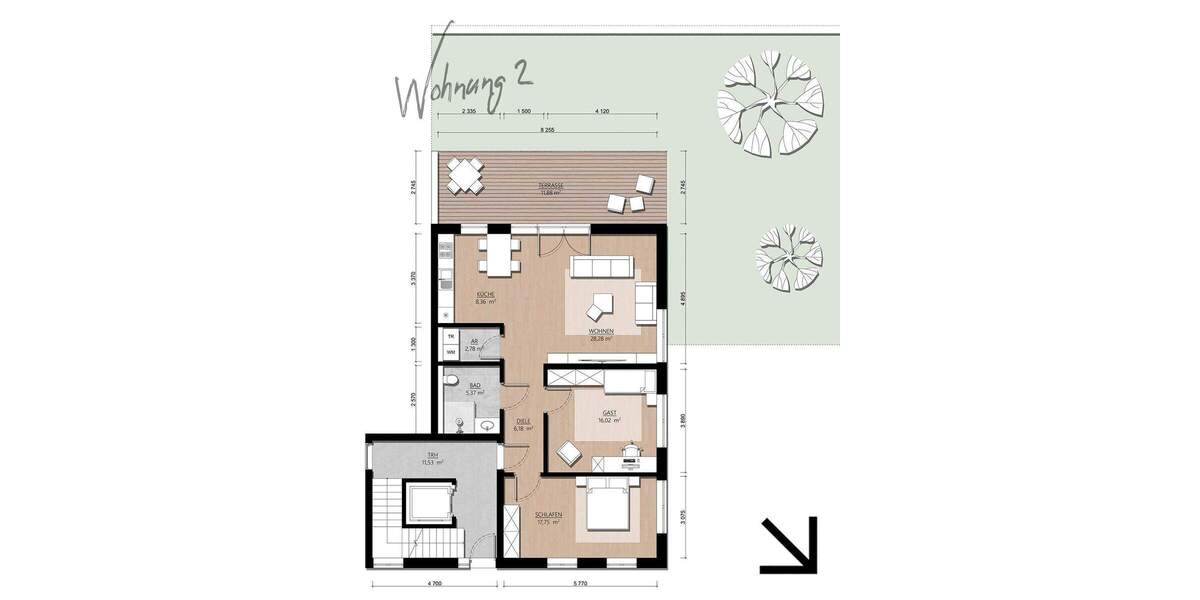 Etagenwohnung Velbert Nierenhof - 3 Zimmer, 96 m&sup2;, 389.000&euro; | Angebot:25276514