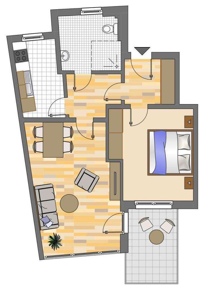 Wohnung zum Mieten in Dortmund 319,88 € 58.21 m²