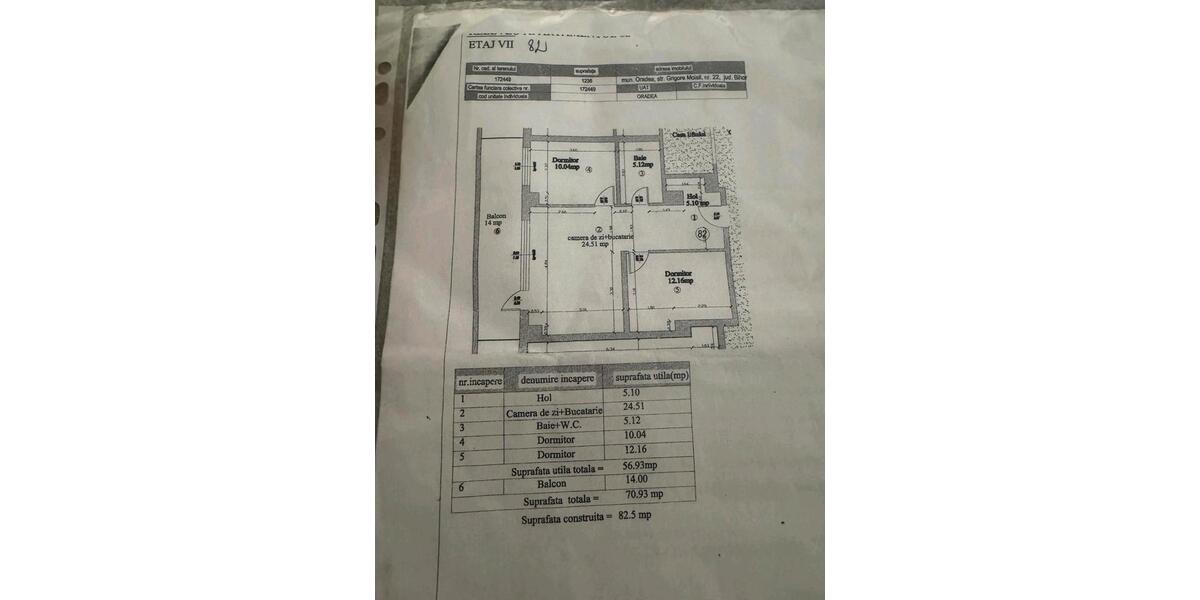 Oradea Innenstadt möbliert Apartment privat zimmer
