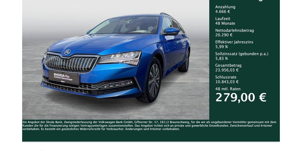 Skoda Superb 69.260 km 24.825 &euro; Dortmund 44269