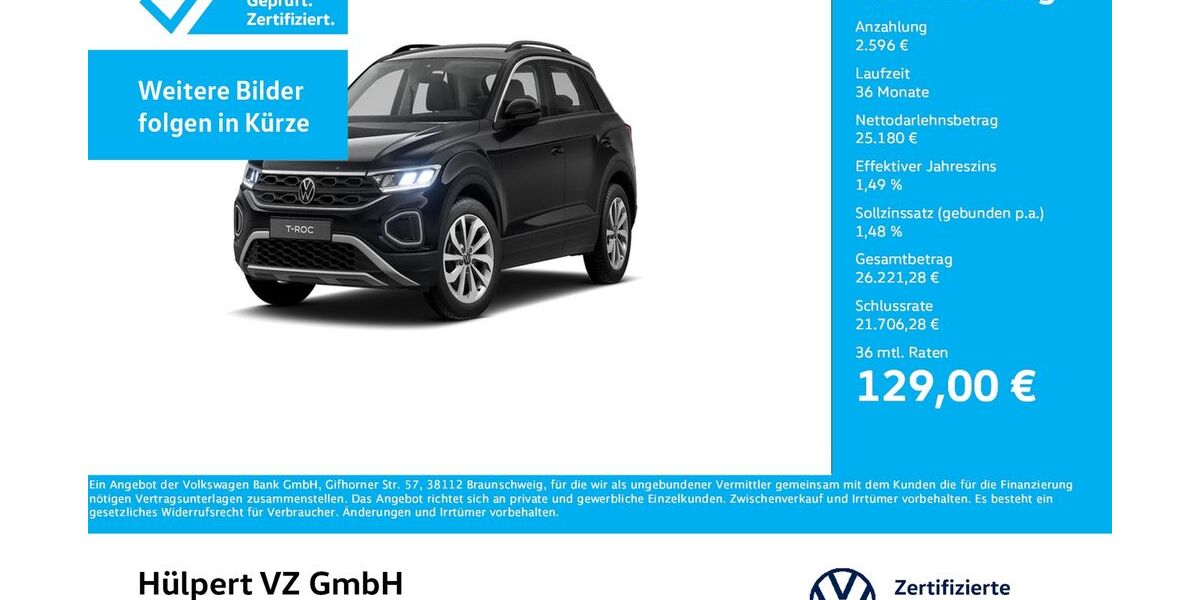 VW T-Roc 5.543 km 27.311 &euro; Dortmund 44141