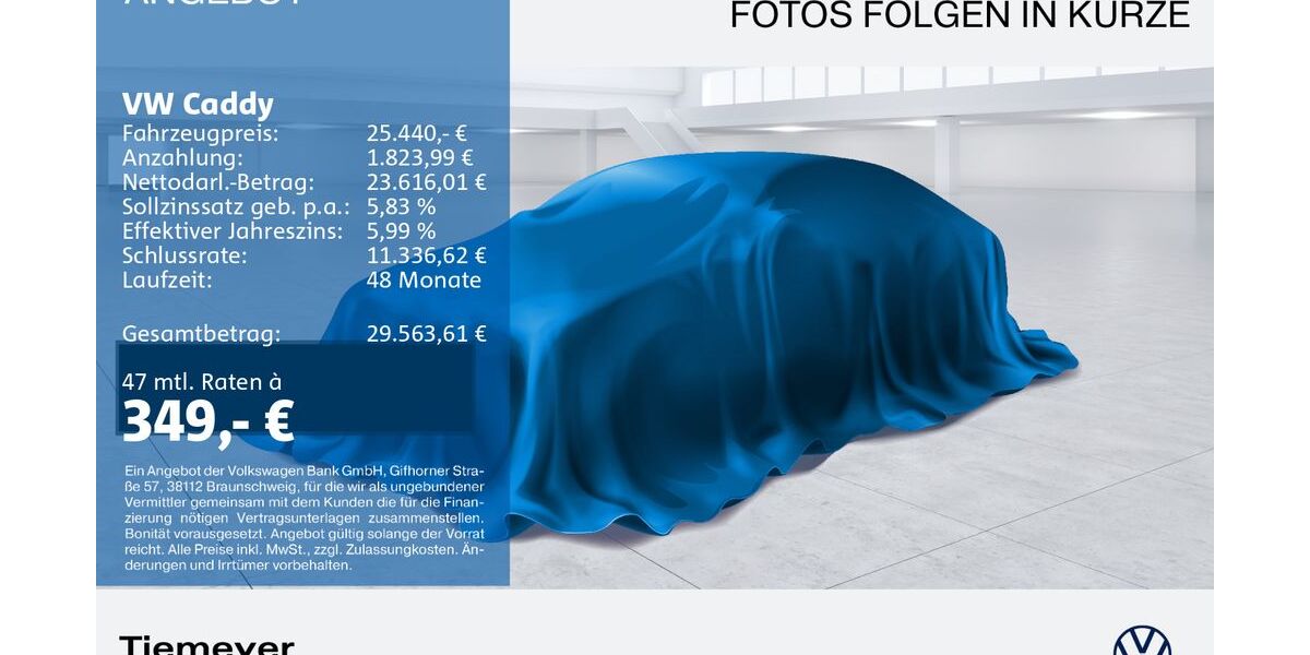 VW Caddy 15.014 km 25.440 &euro; Recklinghausen 45663