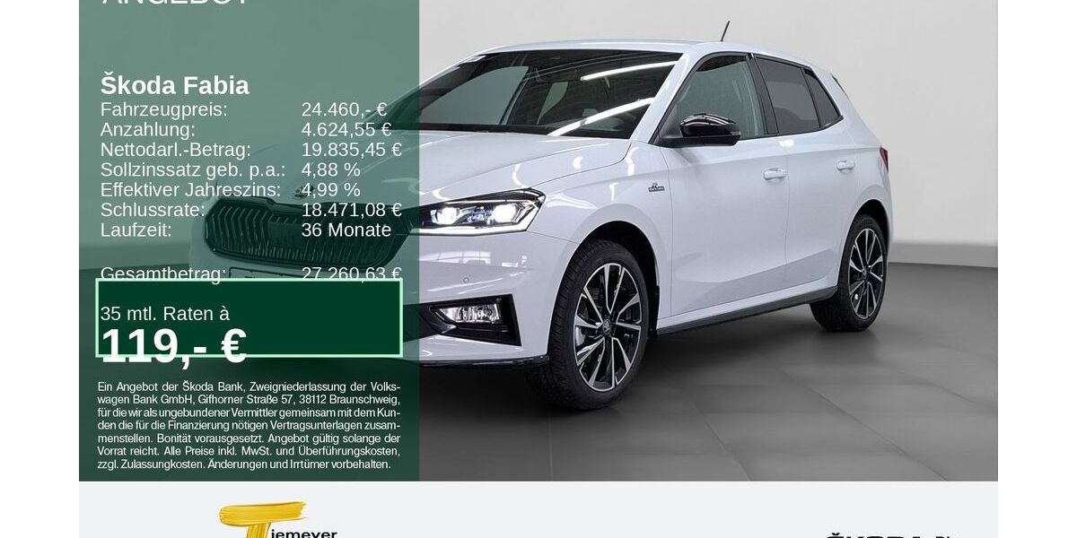 Skoda Fabia 1.999 km 24.460 &euro; Bochum 44809