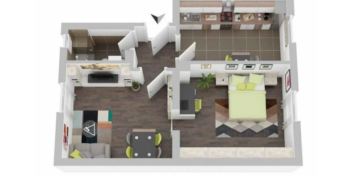 Etagenwohnung Hattingen Blankenstein - 2.5 Zimmer, 45 m&sup2;, 102.500&euro; | Angebot:26687821