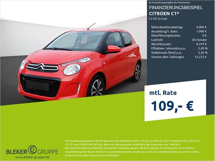 Citroen C1 48.897 km 10.990 € Dortmund 44263