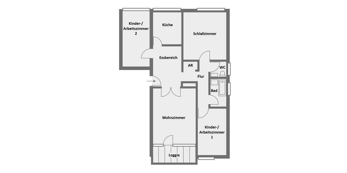 Etagenwohnung Witten Herbede - 4 Zimmer, 88 m&sup2;, 690&euro; | Angebot:26625366