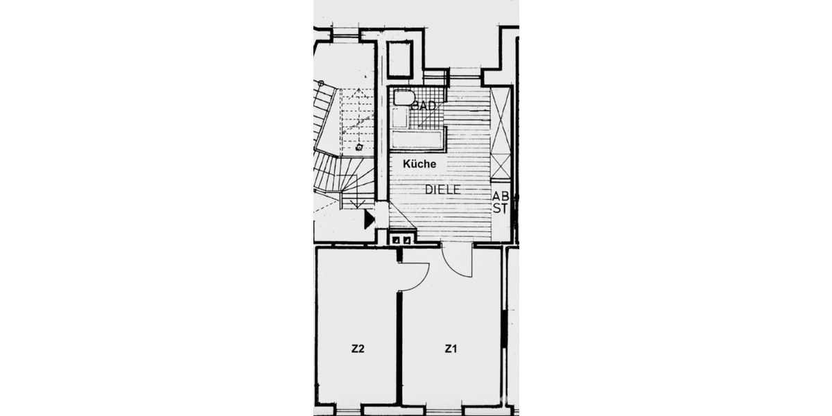 Dachgeschoßwohnung Wuppertal Gemarkung Langerfeld - 2 Zimmer, 49 m&sup2;, 400&euro; | Angebot:25613639