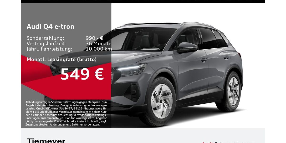 Audi Q4 e-tron 7.669 km 46.880 &euro; Gelsenkirchen 45894