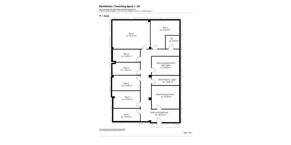 BÜRO - 270 m² - 7 BÜROS - 2 BESPRECHUNGSRÄUME - KÜCHE - LASTENAUFZUG - STELLPLÄTZE - TOP AUFGETEILT! zimmer