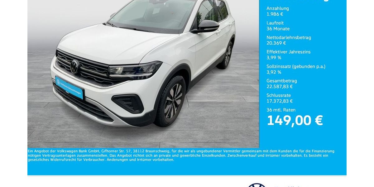 VW T-Cross 3.095 km 22.211 &euro; Dortmund 44141