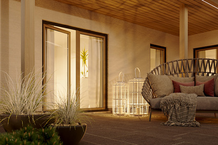 Barrierearmes Wohnen neu gedacht – Bungalow 128 Massivhaus 4 zimmer