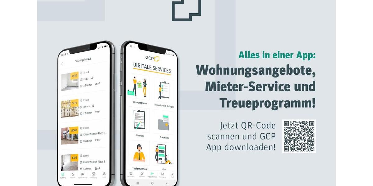 Renovierte 4-Zimmer-Wohnung mit Balkon zu vermieten! 4 zimmer