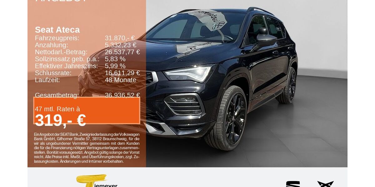 Seat Ateca 67.104 km 31.420 &euro; Recklinghausen 45663