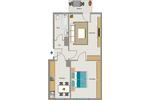 Erdgeschoßwohnung Essen Stadtbezirk III - 2.5 Zimmer, 53 m&sup2;, 456&euro; | Angebot:25301611