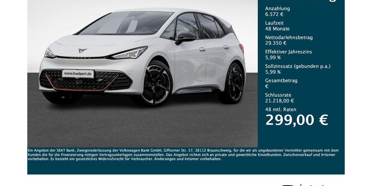 Cupra Born 27.497 km 28.444 &euro; Dortmund 44379
