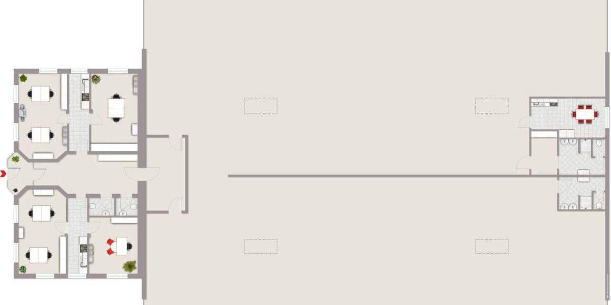 Grundstücksfläche ca. 3.050 , 1.200 m² Lagerhalle mit Bürofläche in Selm-Bo zimmer