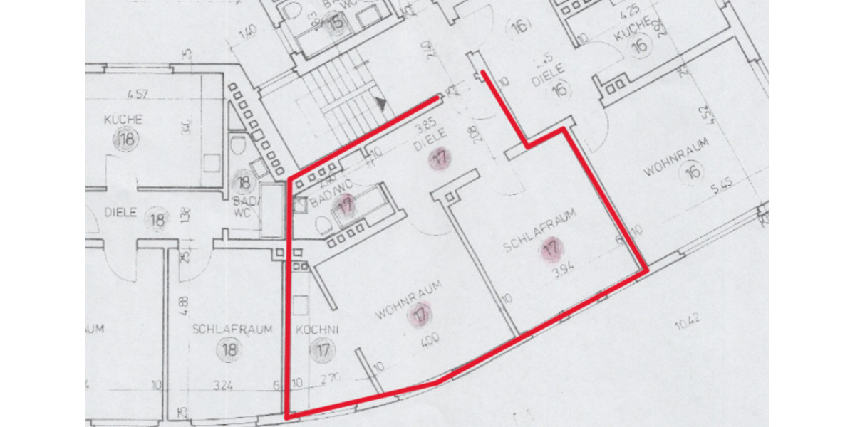 Etagenwohnung Witten Heven - 2 Zimmer, 52 m&sup2;, 450&euro; | Angebot:24567155