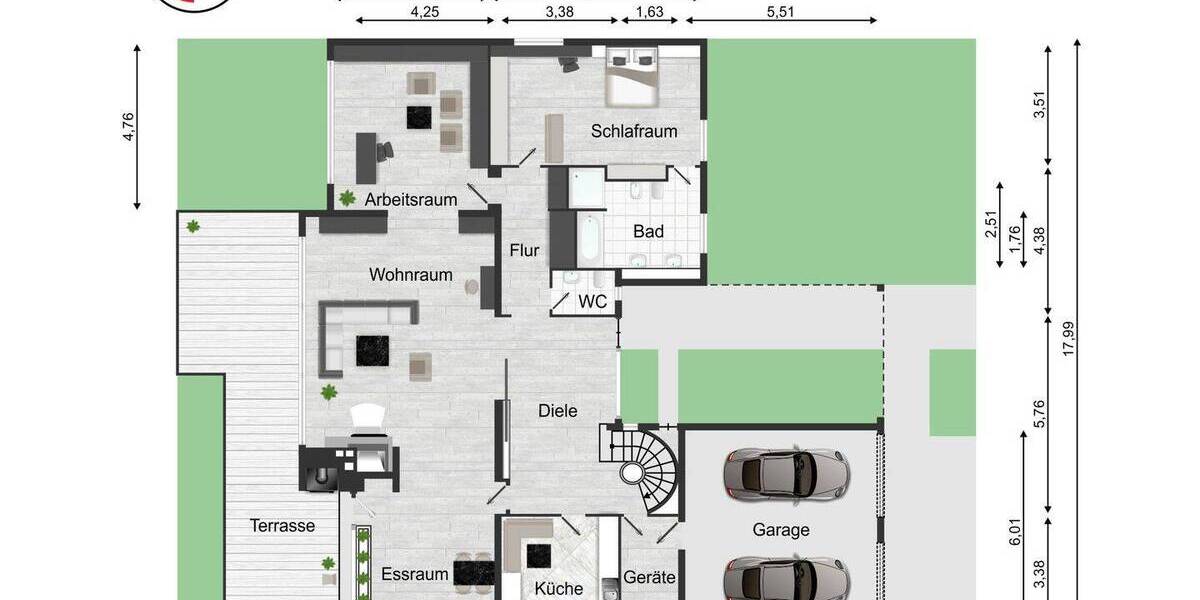 Bungalow Bochum Stiepel - 5 Zimmer, 158 m&sup2;, 830.000&euro; | Angebot:26331508