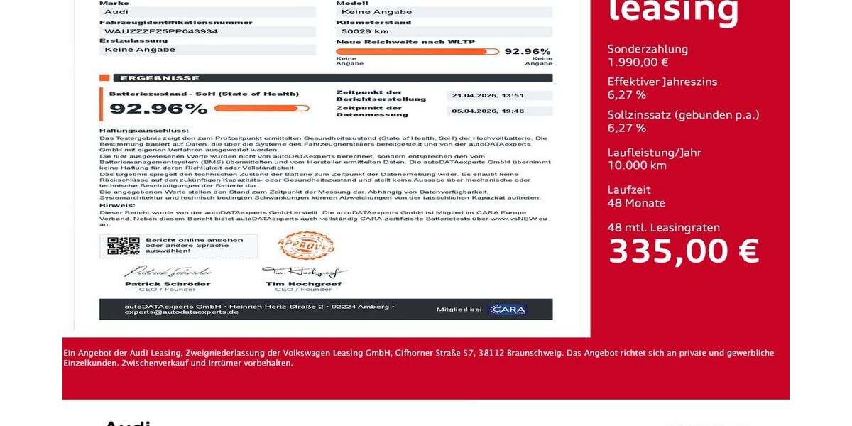 Audi Q4 e-tron 51.822 km 31.979 &euro; Dortmund 44143