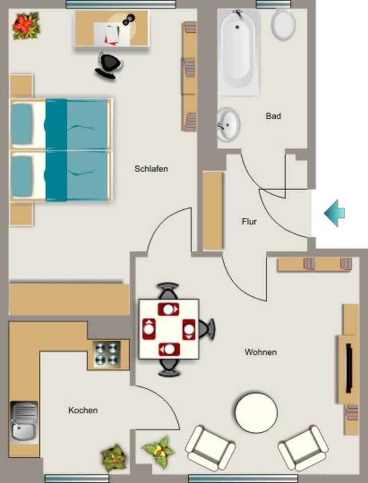 Wohnen, wo das Herz schlägt - in ruhiger und doch zentraler Lage. zimmer