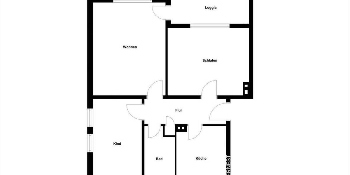 Etagenwohnung Hagen Boele - 3 Zimmer, 73 m&sup2;, 134.900&euro; | Angebot:25095693