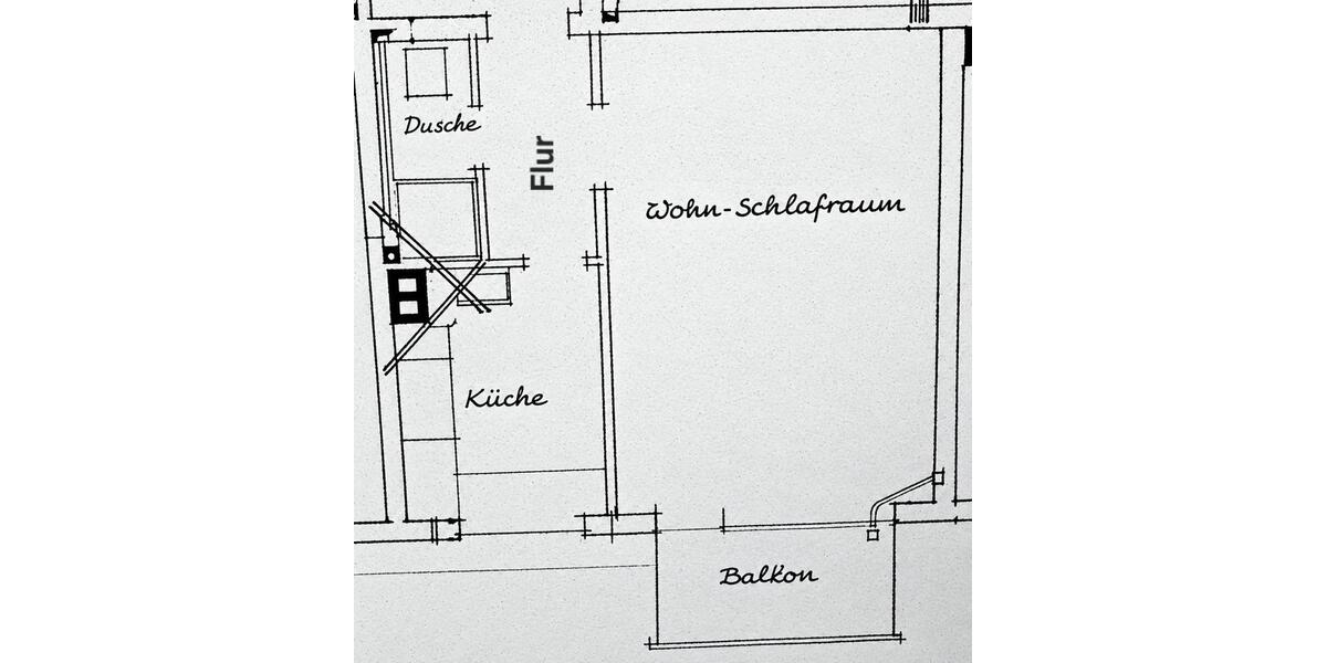 Etagenwohnung Dortmund Mengede - 1 Zimmer, 33 m&sup2;, 265&euro; | Angebot:27598038
