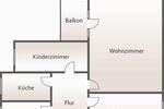 Etagenwohnung Recklinghausen Berghausen - 3 Zimmer, 71 m&sup2;, 500&euro; | Angebot:23196815