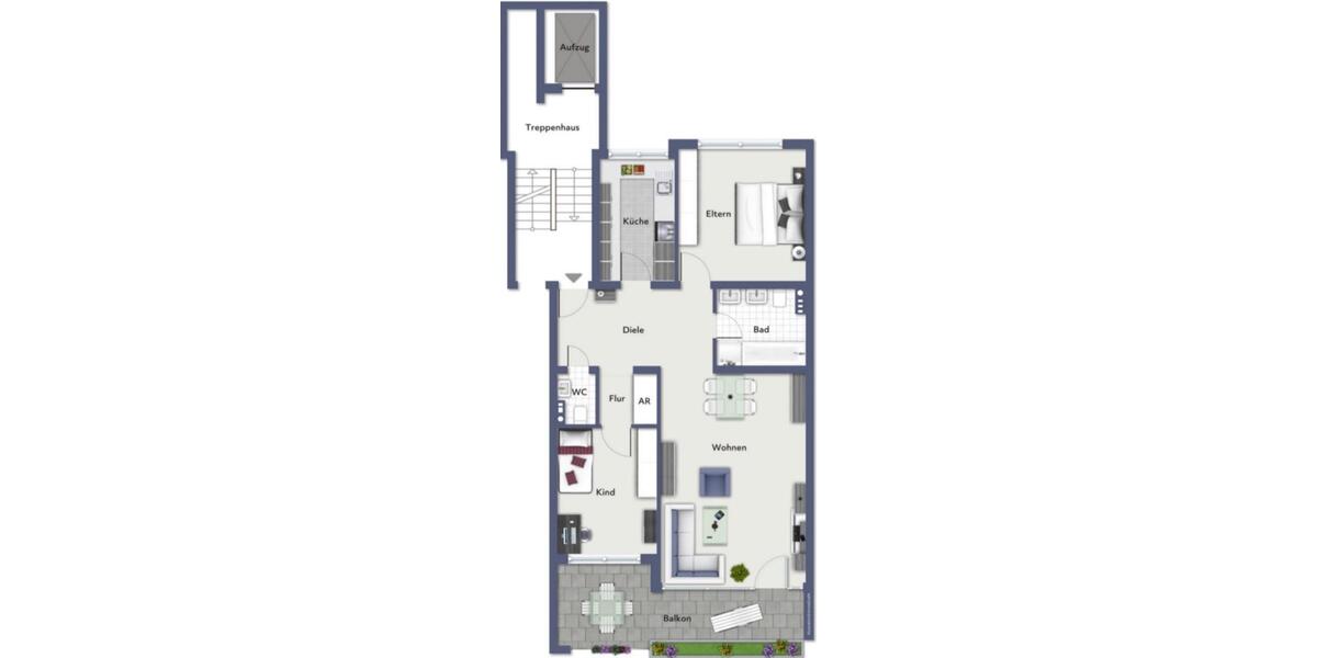 TRAUMHAFT SCHÖN! Sanierte 3-Zimmer Wohnung mit Balkon 3 zimmer