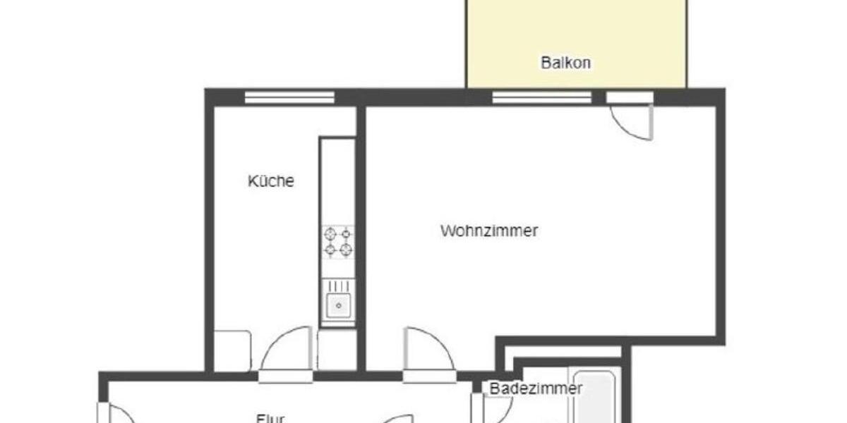 Erstbezug nach Renovierung! 1-Zimmer Wohnung mit Balkon zimmer